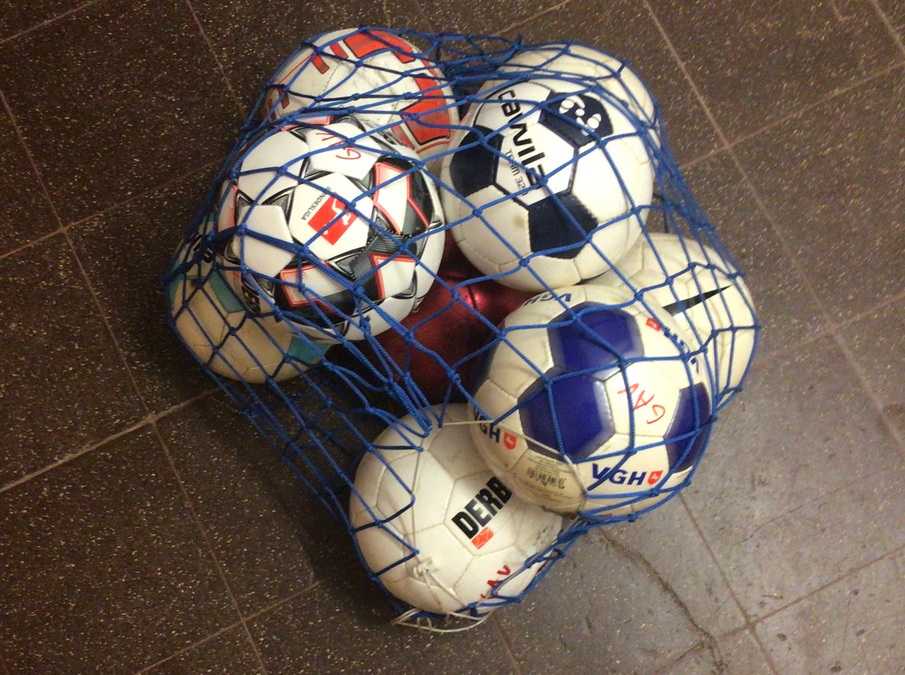 Neue Fußbälle für die Fachschaft Sport