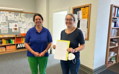 Frau Zeitz-Reischauer seit 25 Jahren im Schuldienst