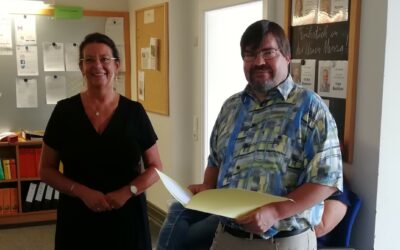 Herr Bröcker seit 25 Jahren im Schuldienst