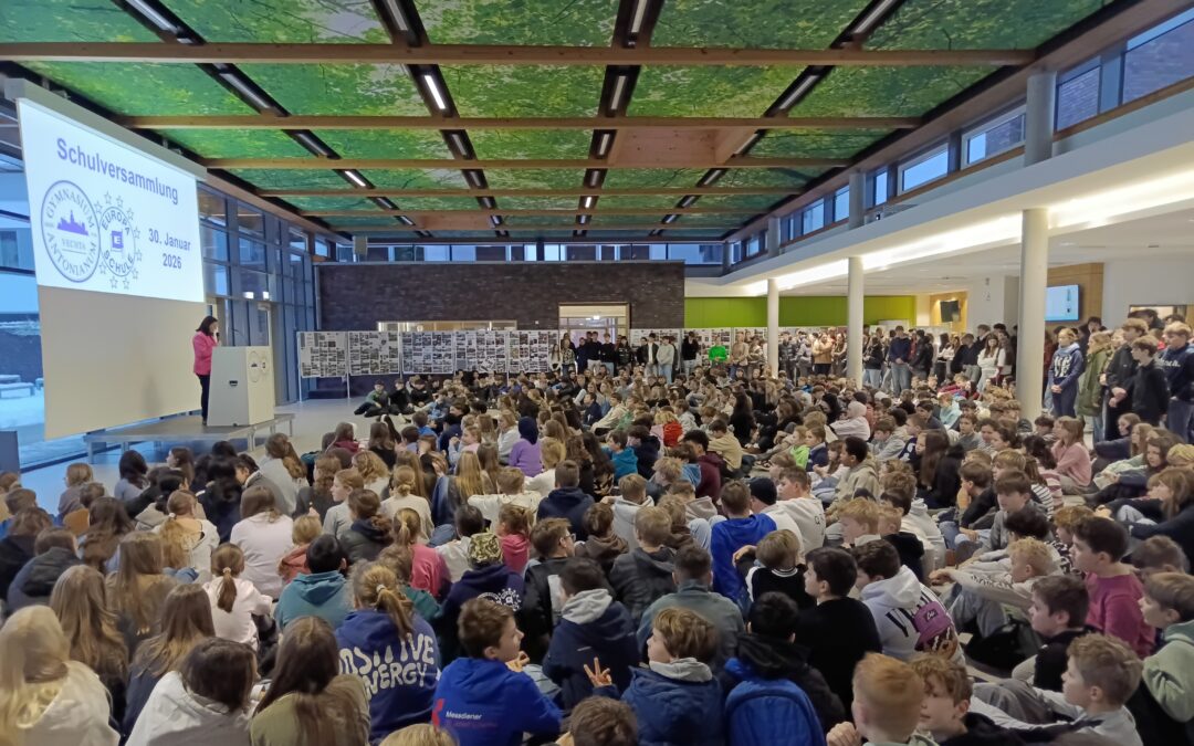 Schulversammlung zum Abschluss des ersten Halbjahres