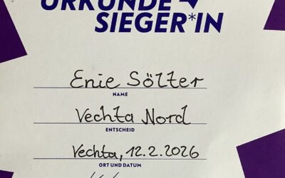 Enie Sölter (6g) gewinnt Bezirksentscheid im Vorlesewettbewerb