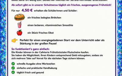 Neues Frühstücksangebot in der Mensa