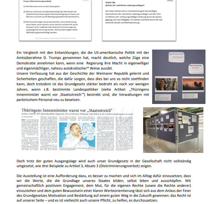 Ausstellung der Courage-AG